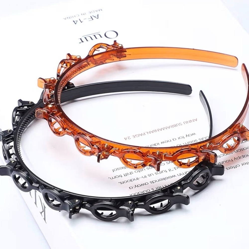 Elegant Black and Orange Headbands